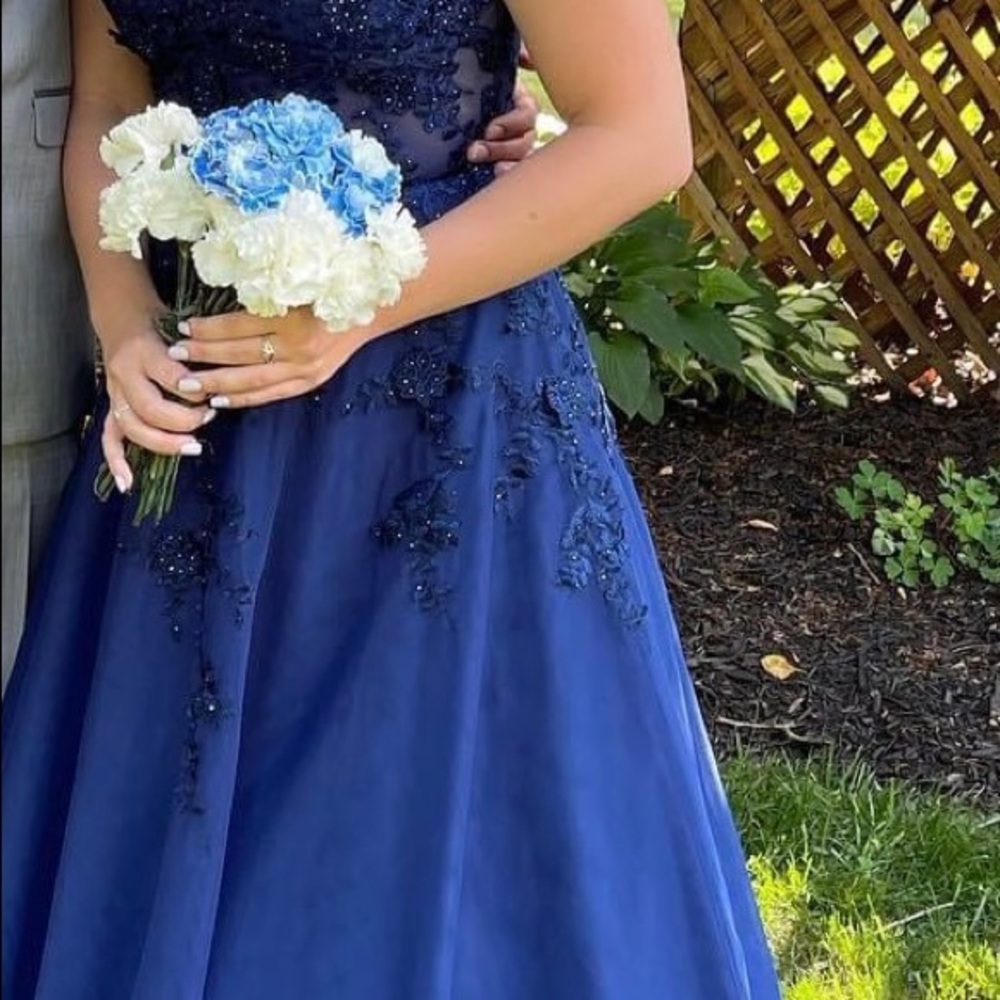 Xscape Chiffon Ballgown - Picture 2 of 12